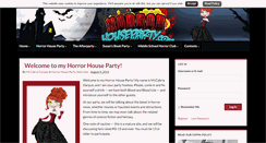 Desktop Screenshot of horrorhouseparty.com