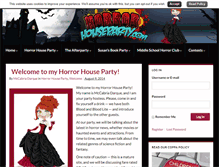 Tablet Screenshot of horrorhouseparty.com
